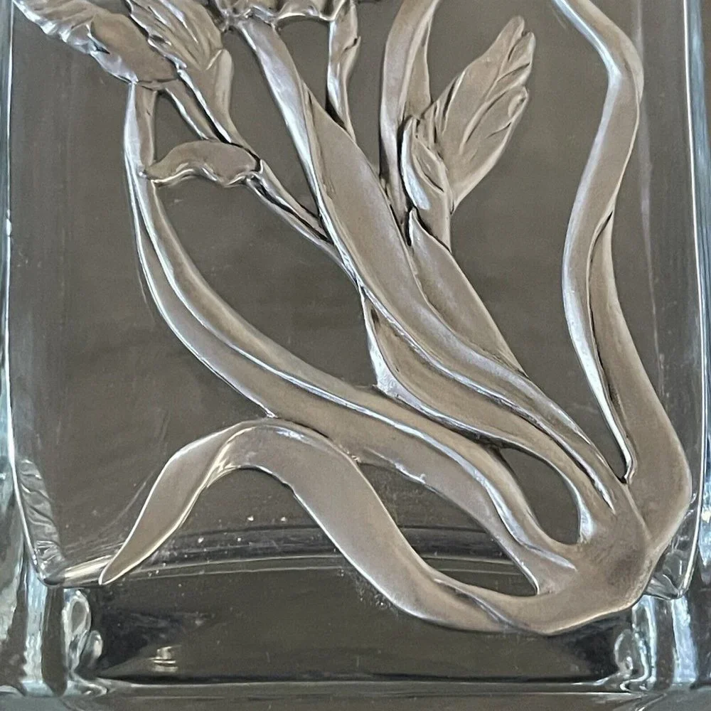 Pasabahce Turkish Floral‎ Glass Vase